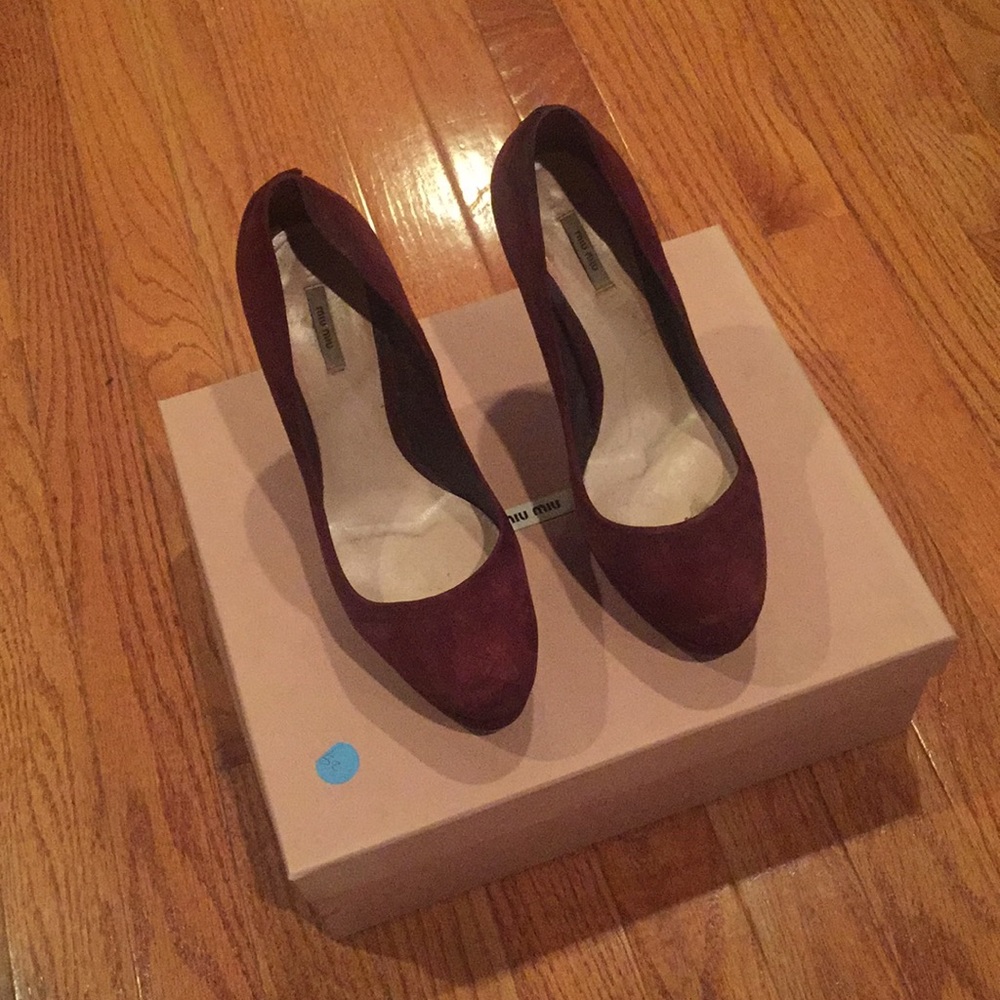 Miu Miu platform heels
